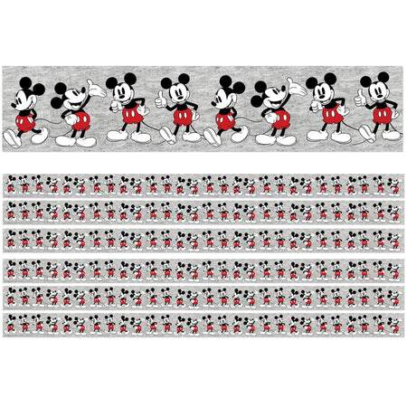 Mickey Mouse&reg; Throwback Mickey Poses Deco Trim&reg;, 37 Feet Per Pack, 6 Packs