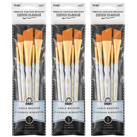 Angle Brush Set, 5 Per Set, 3 Sets