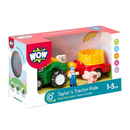 Taylor's Tractor Ride, Push & Go Toy Tractor