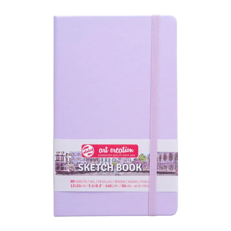 Sketchbook, 80 Sheets, 90lbs, Pastel Violet Cover, 5.1" x 8.3"