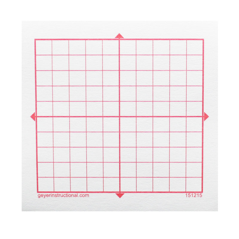 Graphing 3M Post-it&reg; Notes, XY Axis, 10 x 10 Square Grid, 4 Pads