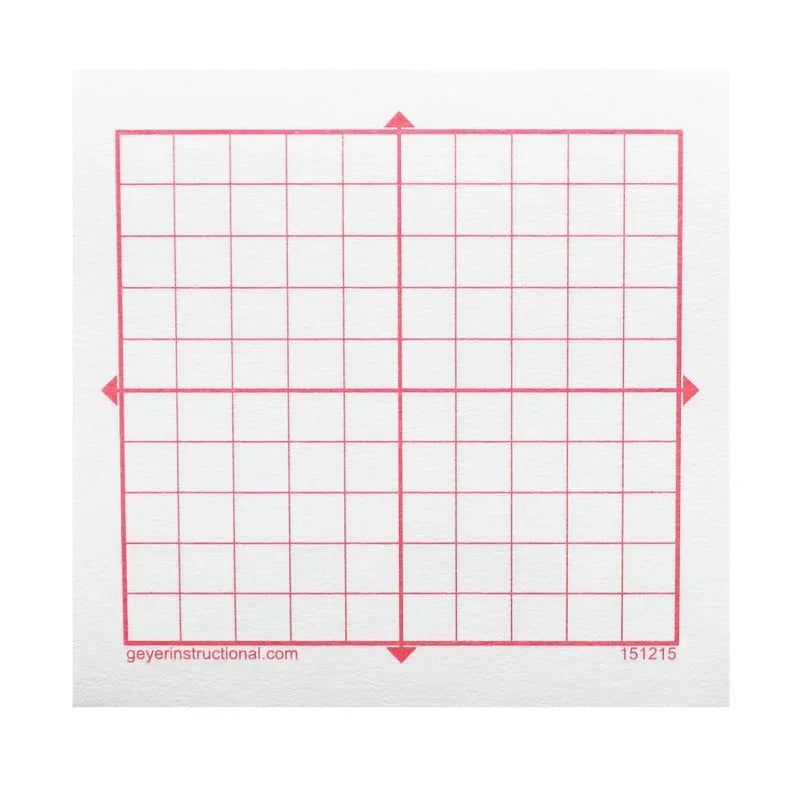 Graphing 3M Post-it&reg; Notes, XY Axis, 10 x 10 Square Grid, 4 Pads