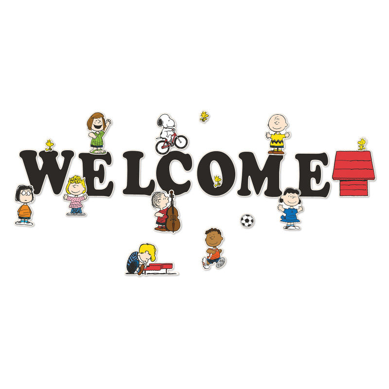Peanuts&reg; Giant Welcome Bulletin Board Set, 22 Pieces
