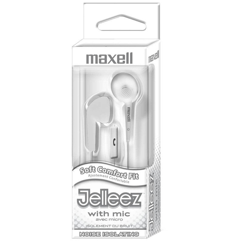 Jelleez&trade; Soft Earbuds with Mic, White