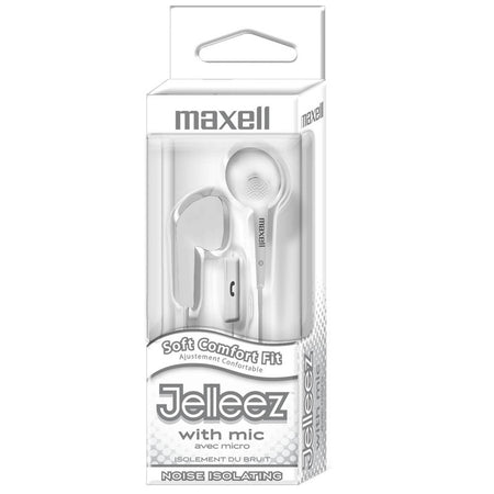 Jelleez&trade; Soft Earbuds with Mic, White