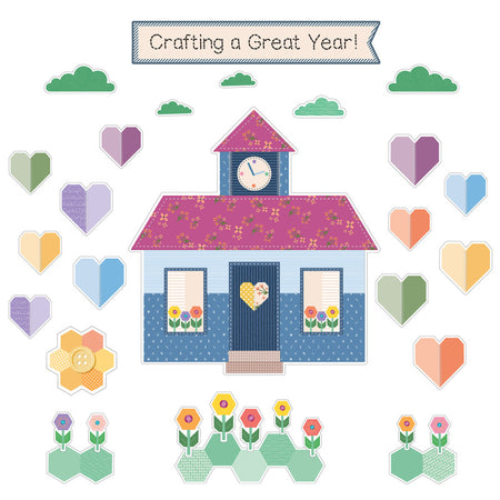 Crafty and Cool Crafting a Great Year! Bulletin Board Set, 64 Pieces