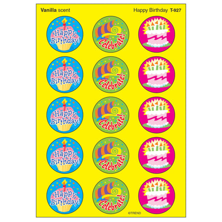 Happy Birthday/Vanilla Stinky Stickers&reg;, 60 ct.