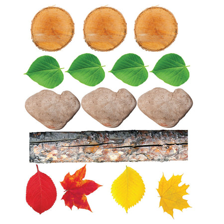 Nature's Footsteps - Set of 15 Nature-Inspired Rubber Mats - Ages 3+