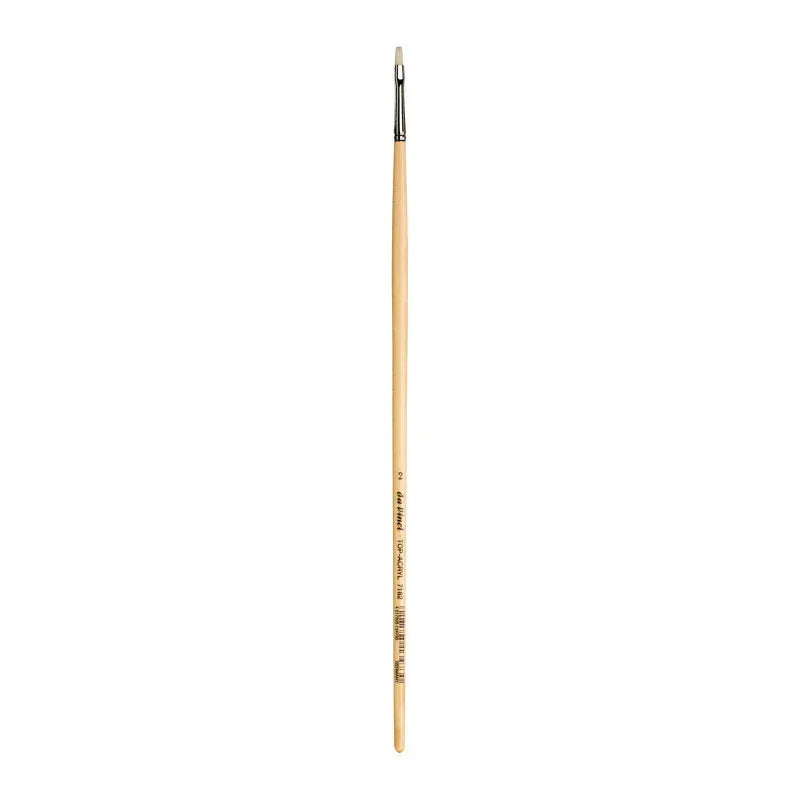 TOP-ACRYL Bright White Brush, Synthetic, Acrylic & Oil, Flat, Series 7182, Size 2