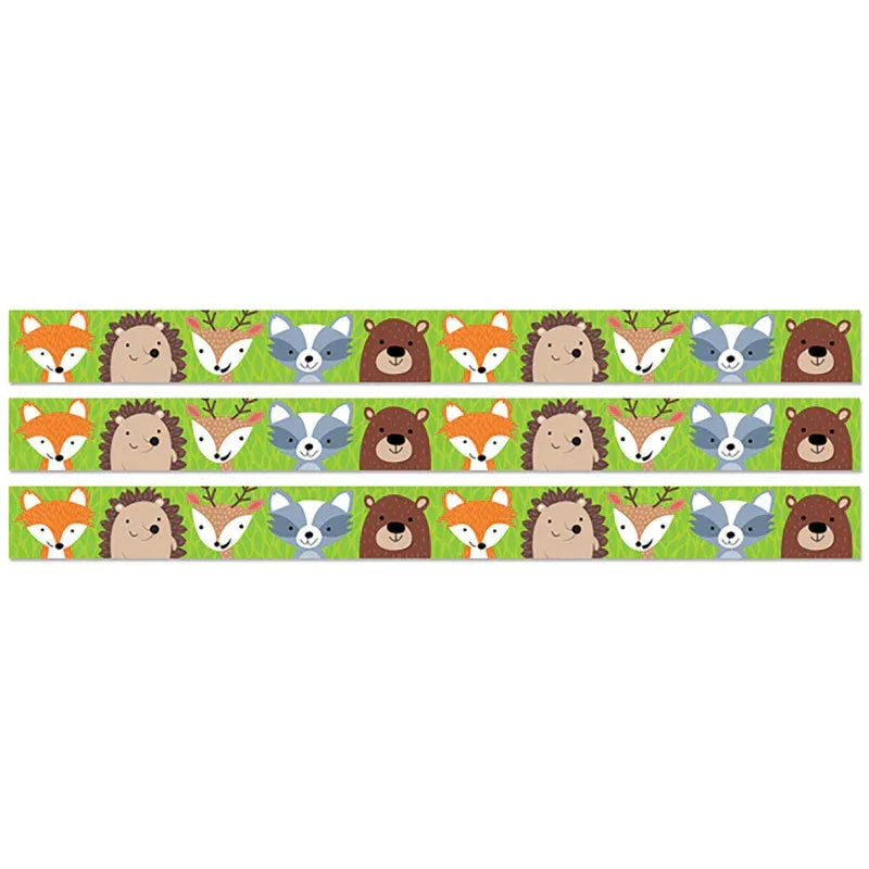 Woodland Animals EZ Border, 48 Feet Per Pack, 3 Packs