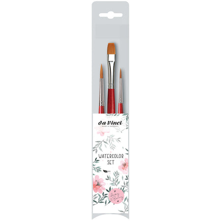 Artist Signature Collection by May & Berry Design Studio, Watercolor Brushes, Assorted, 3 Brush Set