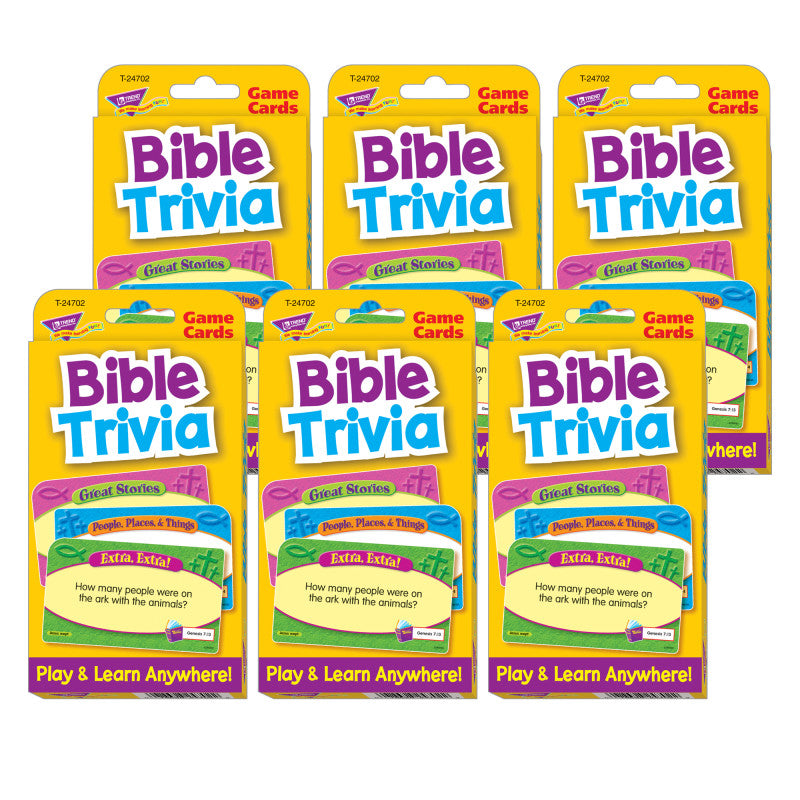 Bible Trivia Challenge Cards&reg;, Pack of 6