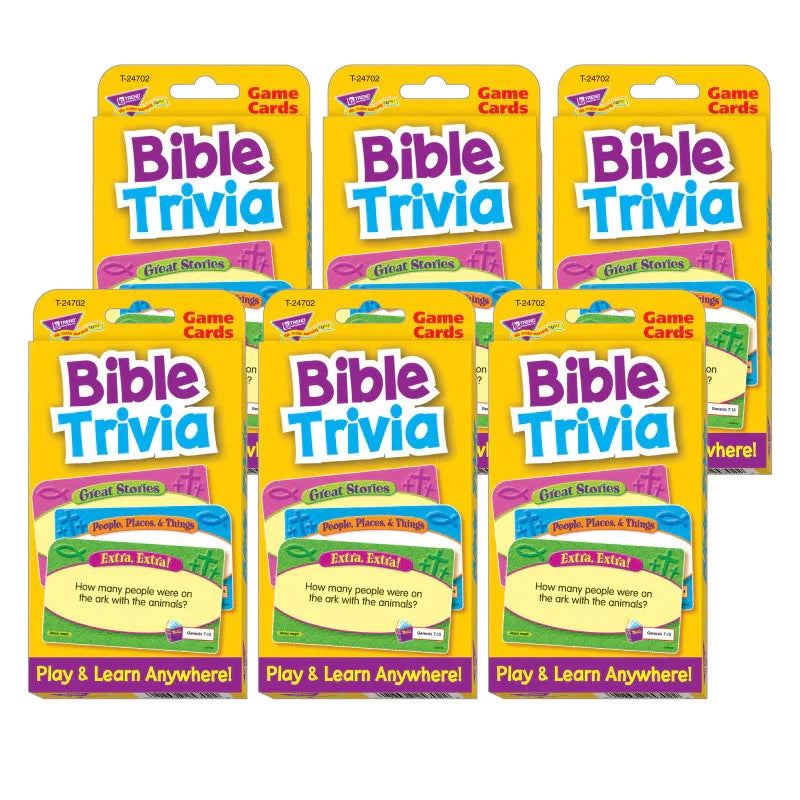 Bible Trivia Challenge Cards&reg;, Pack of 6