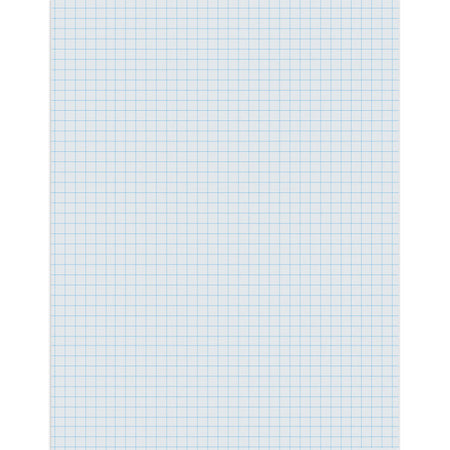 Graphing Paper, White, 1/4" Quadrille Ruled, 8-1/2" x 11", 500 Sheets