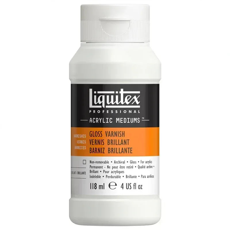 Professional Acrylic Gloss Varnish, Clear, 4 oz (118 mL)