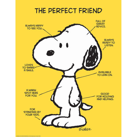 Peanuts&reg; The Perfect Friend Poster, 17" x 22"