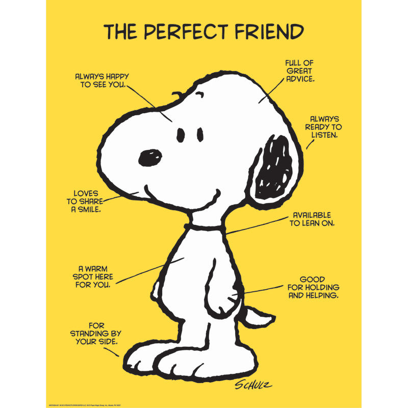 Peanuts&reg; The Perfect Friend Poster, 17" x 22"