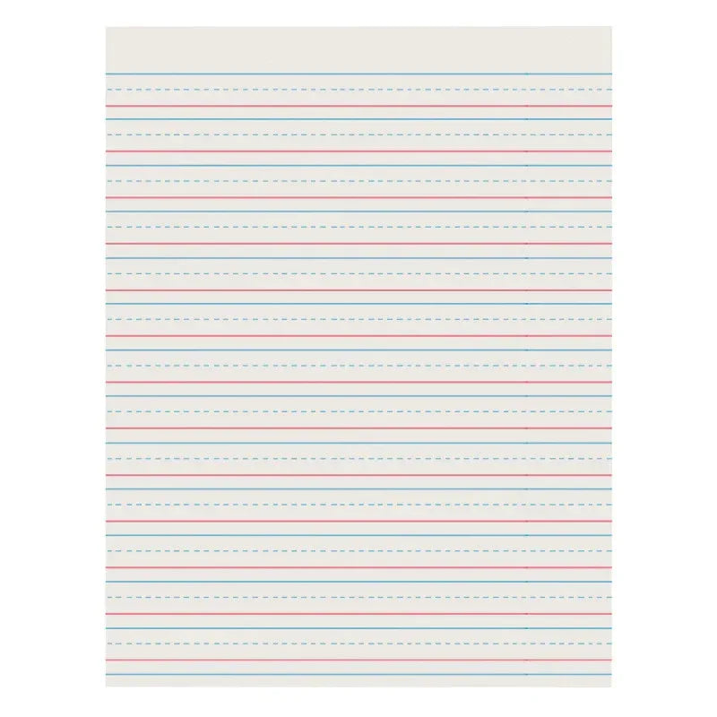 Newsprint Handwriting Paper, Skip-A-Line, Grades 2-3, 1/2" x 1/4" x 1/4" Ruled Short, 8-1/2" x 11", 500 Sheets
