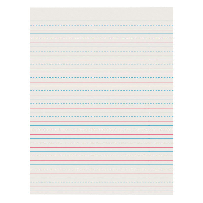 Newsprint Handwriting Paper, Skip-A-Line, Grades 2-3, 1/2" x 1/4" x 1/4" Ruled Short, 8-1/2" x 11", 500 Sheets