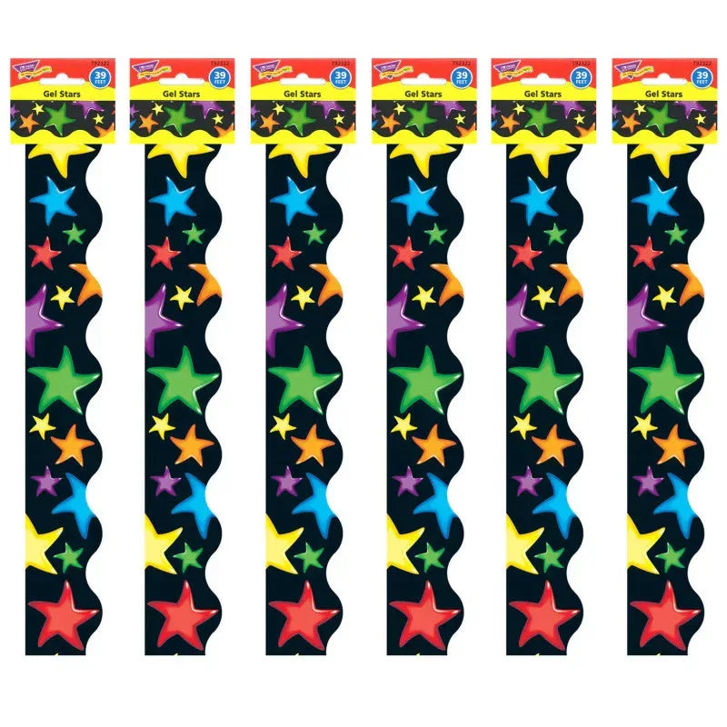 Gel Stars Terrific Trimmers&reg;, 39 Feet Per Pack, 6 Packs