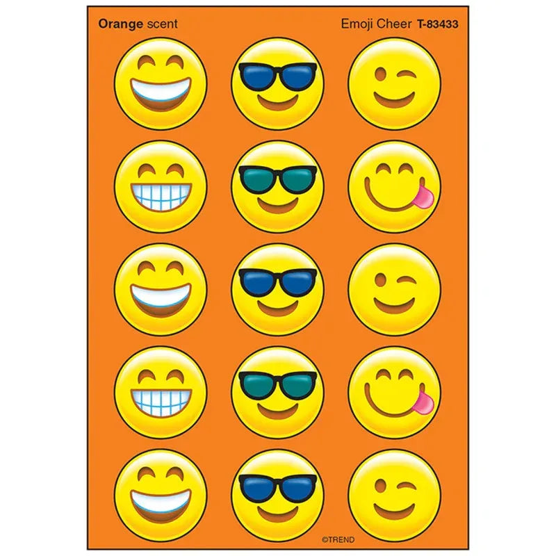Emotion Icon Cheer/Orange Stinky Stickers&reg;, 60 ct.