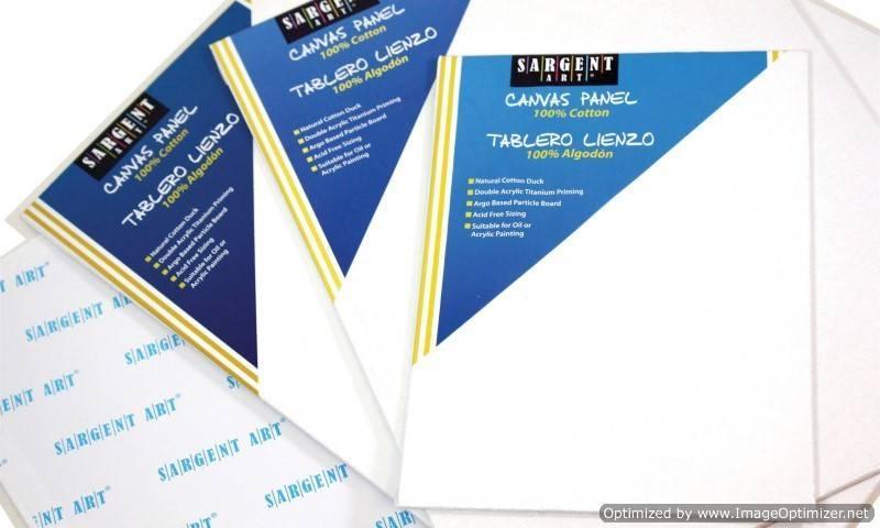 12 x12-Inch Stretched Canvas, 100-Percent Cotton Double Primed, Pack of 2
