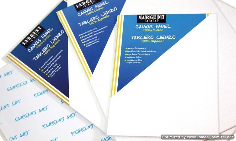 12x16-Inch Stretched Canvas, 100-Percent Cotton Double Primed, Pack of 2