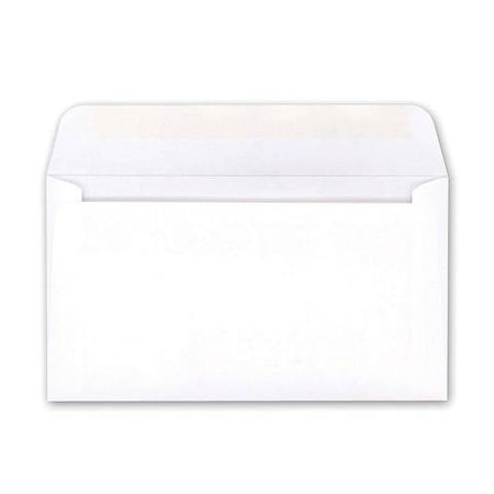 Business Envelope, White, #6-3/4, Plain, Gummed Flap, 500-Box