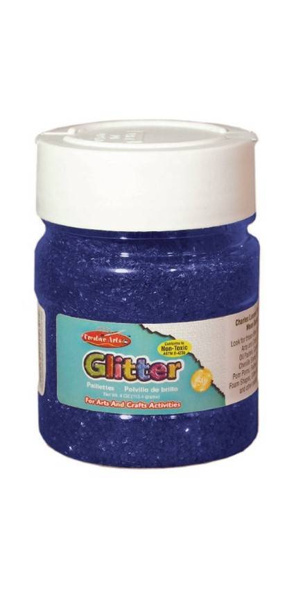 Creative Arts Craft Glitter, 4 oz. Bottle, Blue