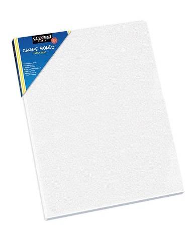 90-3004 12" x 12"- Flat Canvas Panel, 100% Cotton , Pack of 3