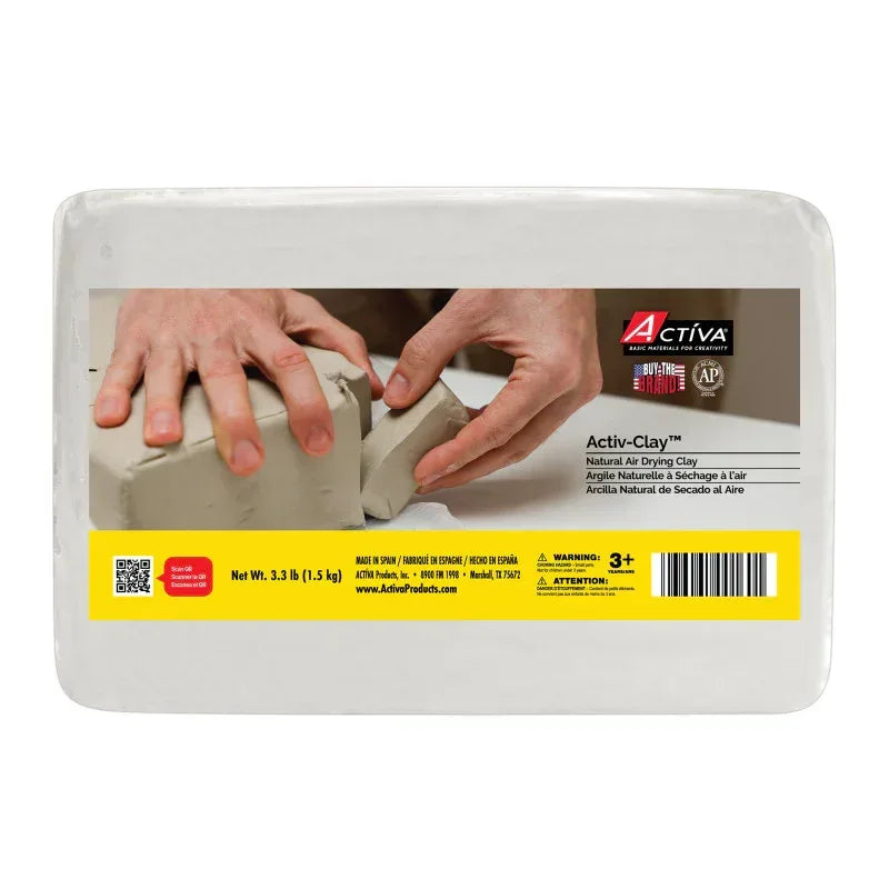 Activ-Clay™ Air Drying Clay, Extra White, 3.3 lb (1.5 kg)