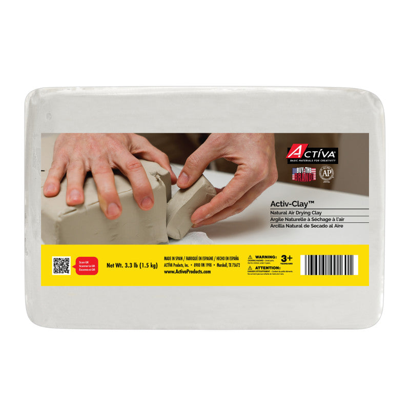 Activ-Clay™ Air Drying Clay, Extra White, 3.3 lb (1.5 kg)