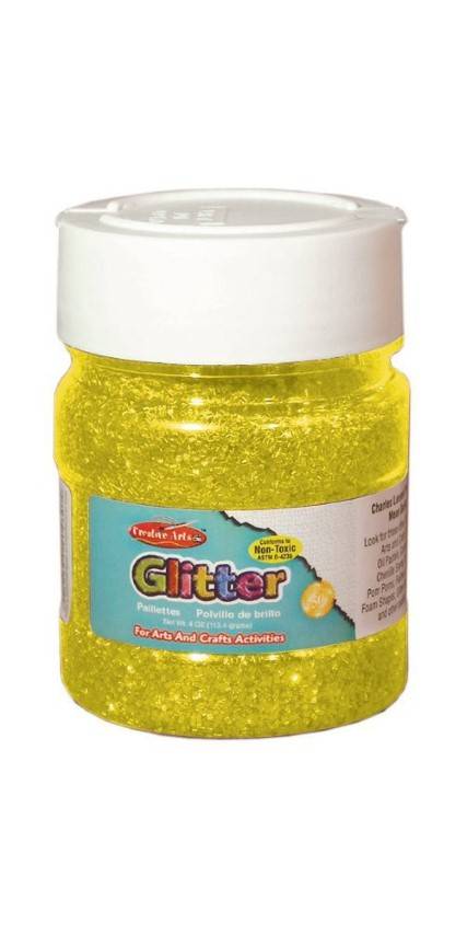 Creative Arts Craft Glitter, 4 oz. Bottle, Gold