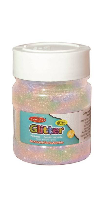 Creative Arts Craft Glitter, 4 oz. Bottle, Iridescent