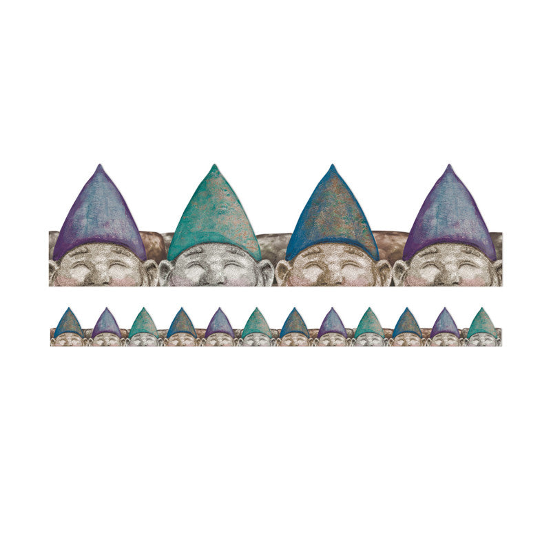 Curiosity Garden Peeking Gnomes Extra Wide Deco Trim&reg;, 37 Feet
