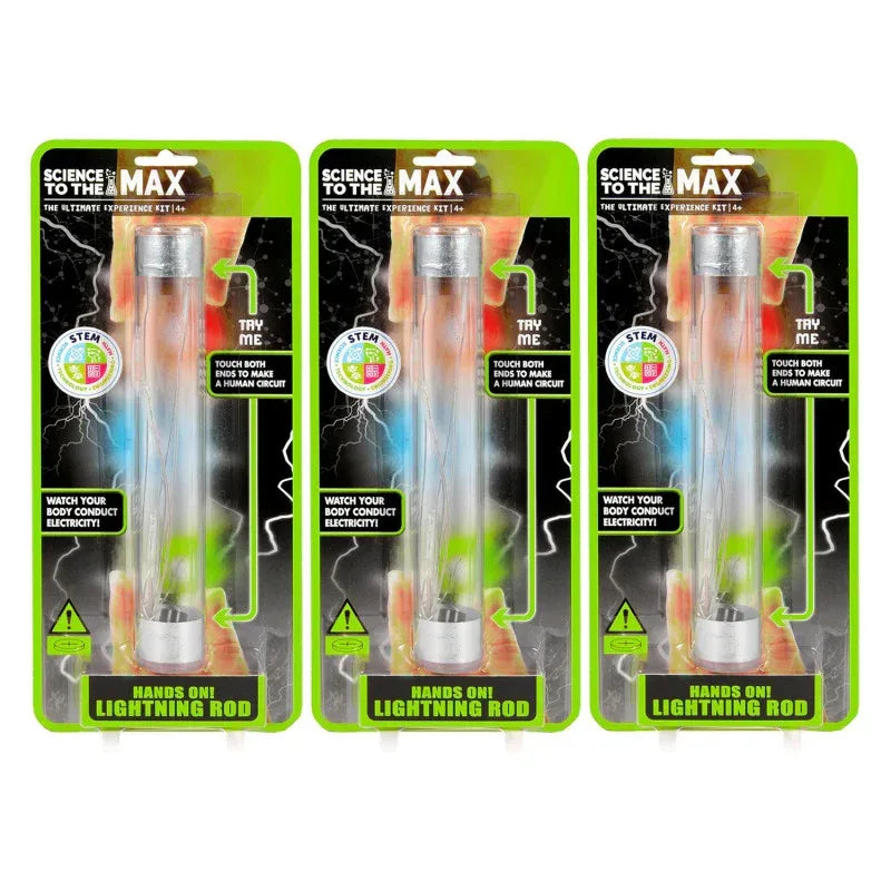 Hands On Lightning Rod - Educational Science Toy, Pack of 3
