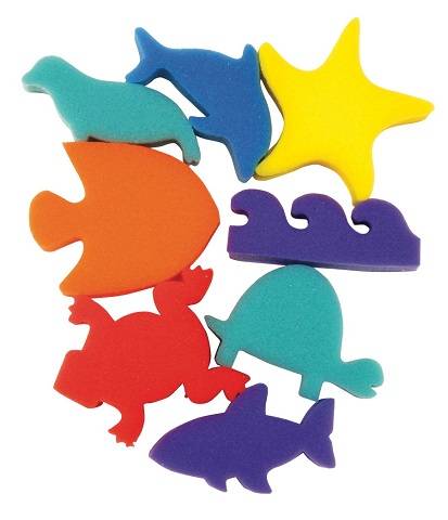 Ocean Shapes Sponges Set of 8