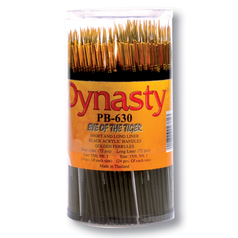 Eye of the Tiger Liner Brush Canister, 144 Brushes