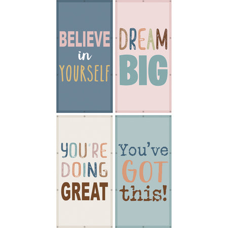 Calming Covers Ceiling Light Filters, 2' x 4', Be Positive, Pack of 4