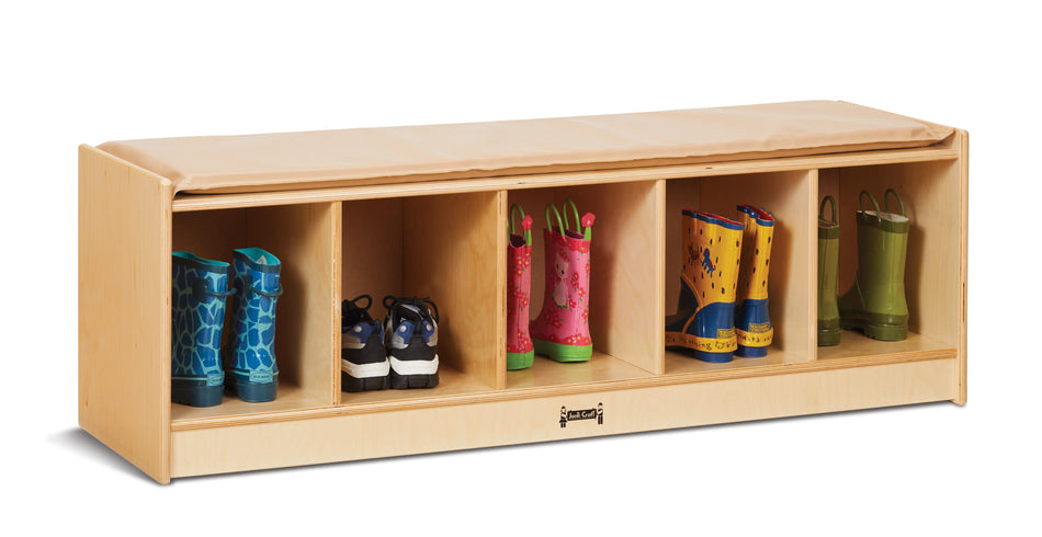 Jonti-Craft® 5 Section Bench Locker - Wheat