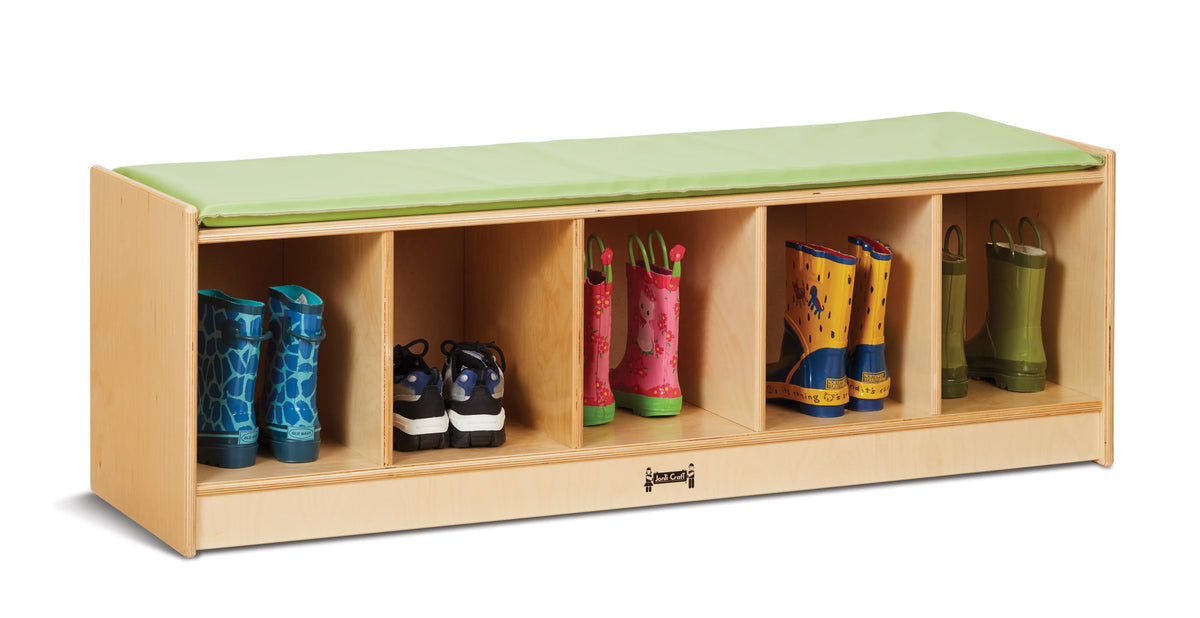 Jonti-Craft® 5 Section Bench Locker - Key Lime