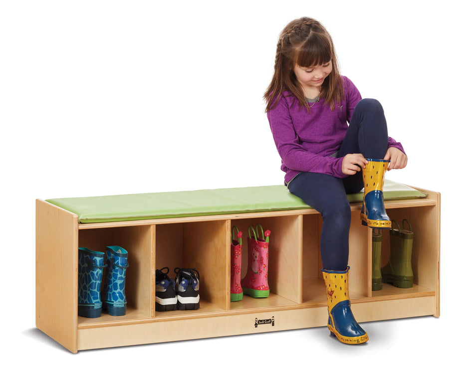 Jonti-Craft® 5 Section Bench Locker - Key Lime