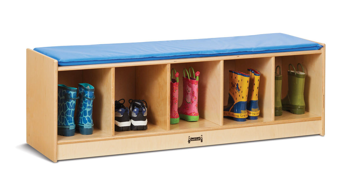 Jonti-Craft® 5 Section Bench Locker - Blue