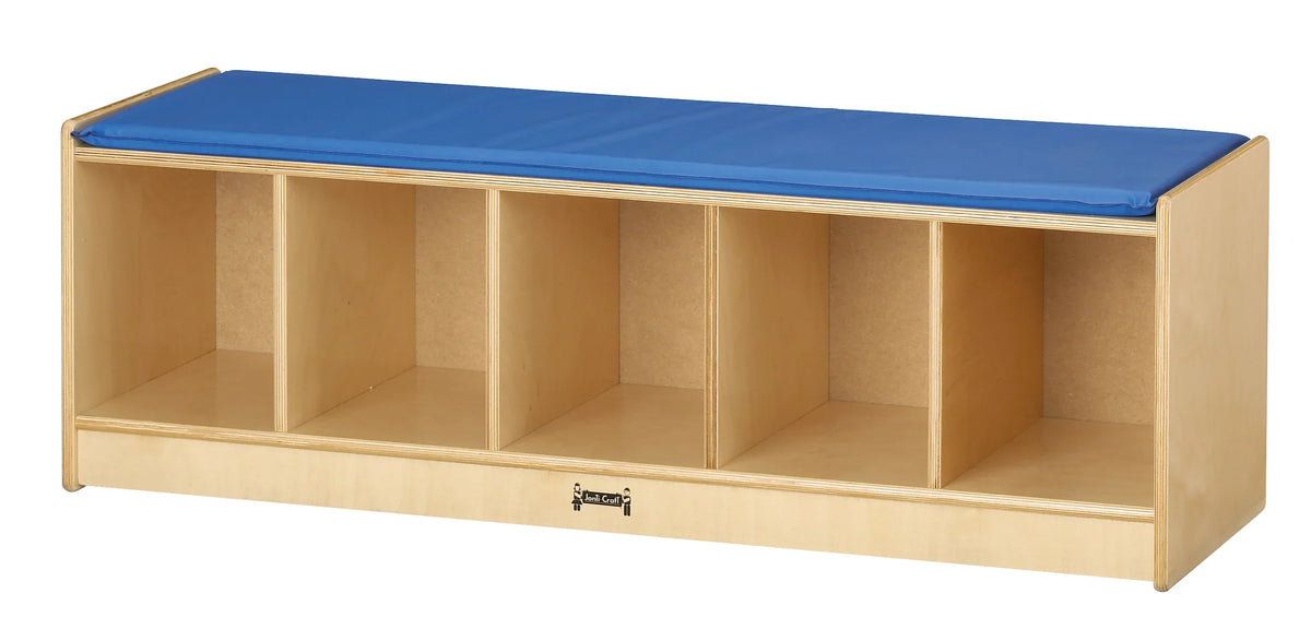 Jonti-Craft® 5 Section Bench Locker - Blue