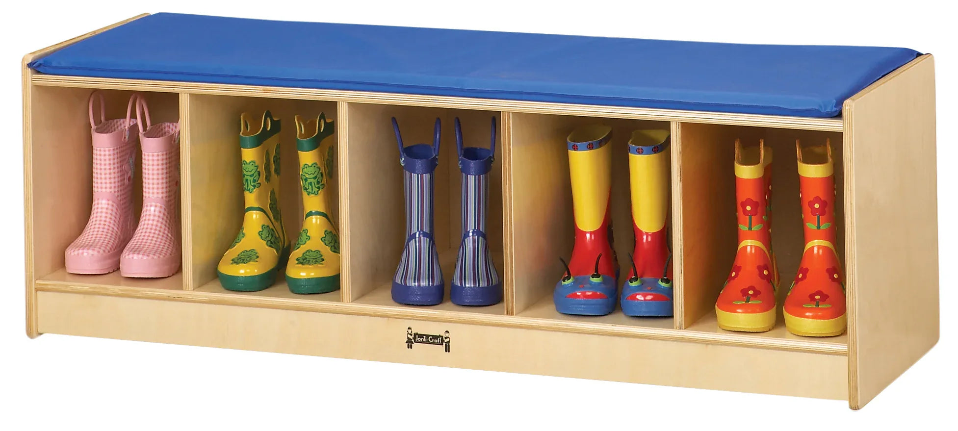Jonti-Craft® 5 Section Bench Locker - Wheat