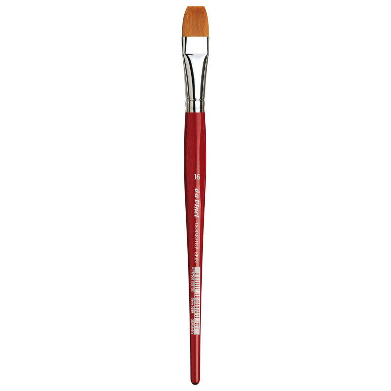 COSMOTOP-SPIN Silkpainting Brush, Synthetic, Watercolor, Flat, Size 16