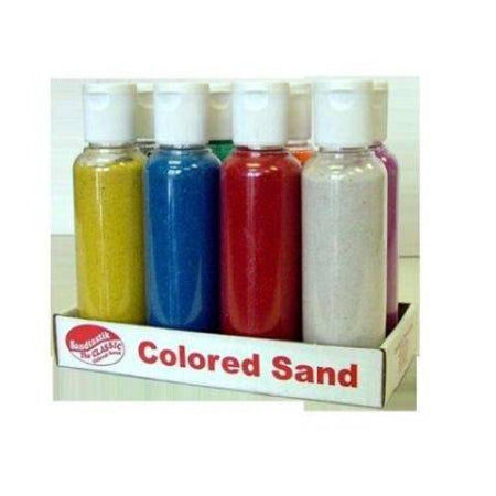 Sandtastik Colored Sand Shaker Top - Set of 8 - 10 oz. jars