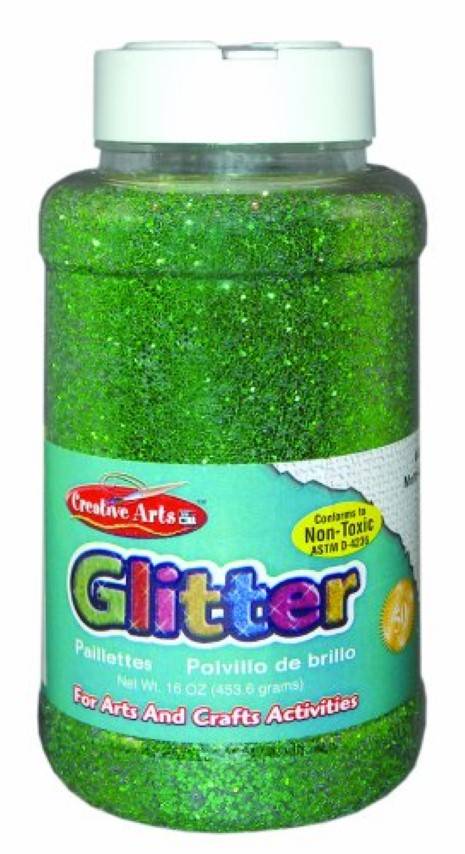 Craft Sparkle Glitter 16 Ounce Shaker Jar Green