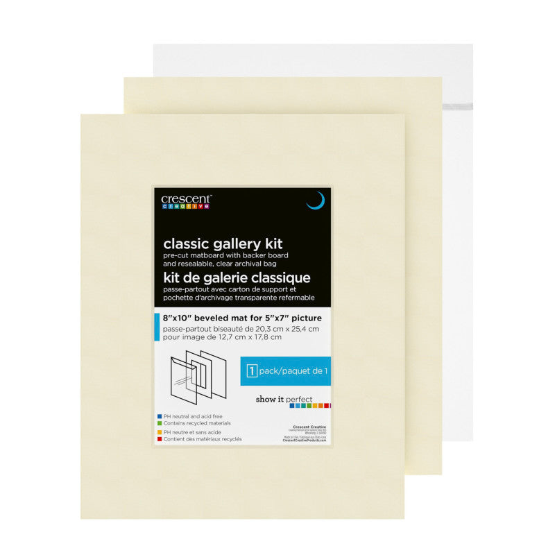 Presentation Show Kit, 8 x 10 in, Cream, 12-Pack