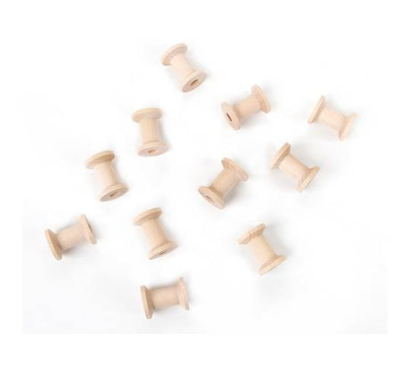Darice Wood Spools - 1-3/15 x 7/8 inches - 50 pieces (9119-59)